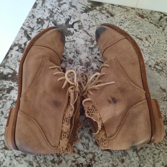 Free people lace up ankle boots size 40 - Picture 6 of 10